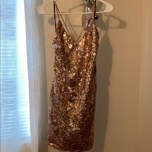 NWT Champagne Mini dress